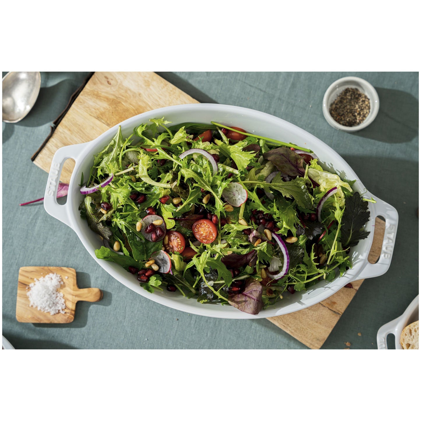 STAUB Ceramique Mixed Baking Dish Set White 3 Piece