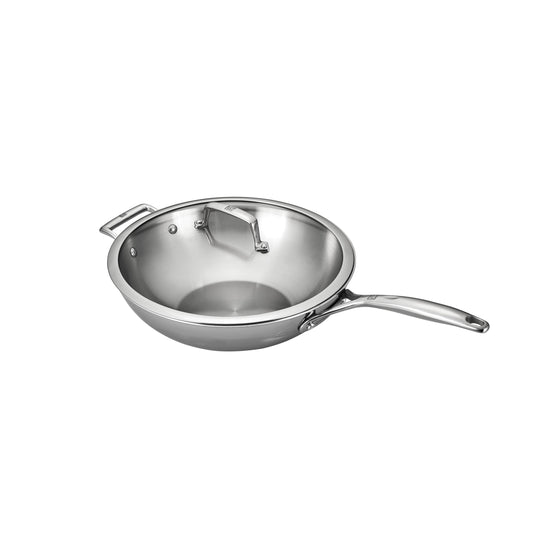 ZWILLING Energy X3 Wok, 32 Cm / 12.5 Inch, 18/10 Stainless Steel