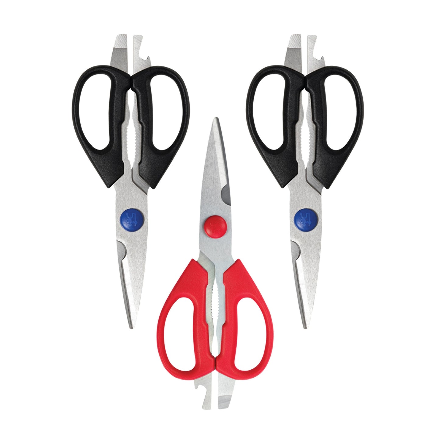 HENCKELS Kitchen Elements Shears Set 3 Piece, Stainless Steel