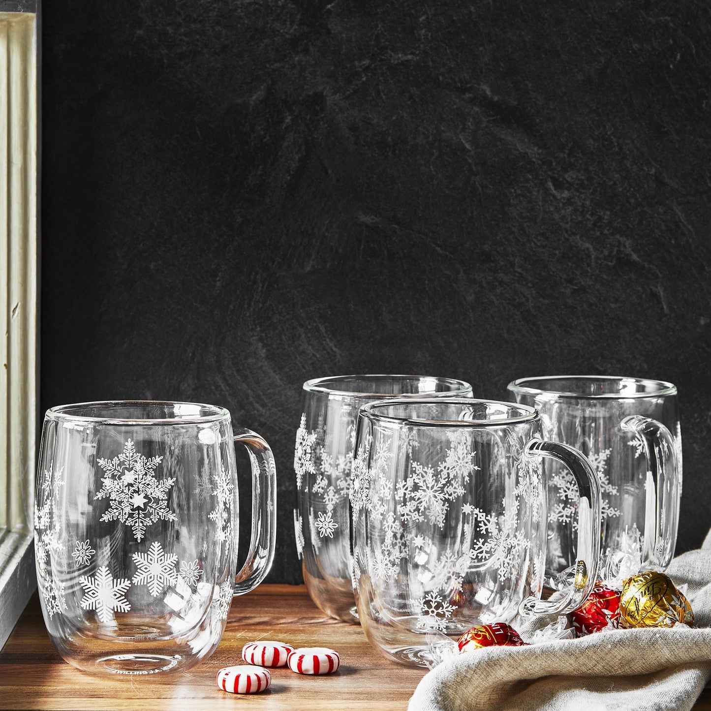 ZWILLING Sorrento Plus Snowflake Double-Walled Mug Set 4 Piece