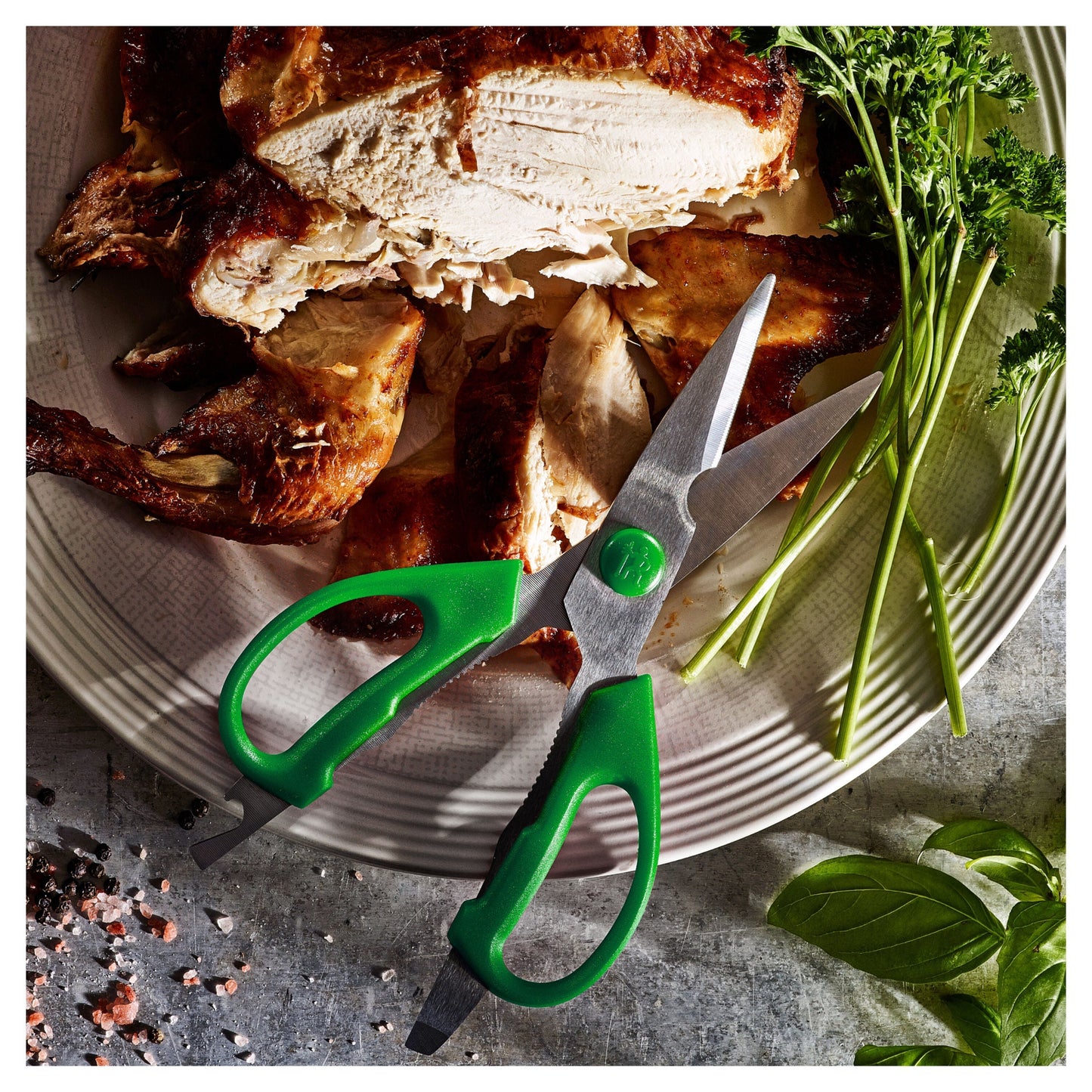 HENCKELS Kitchen Elements Multi-Purpose Shears, Green