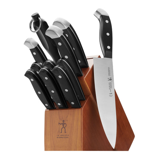HENCKELS Statement 12 Piece Knife Block Set, Brown