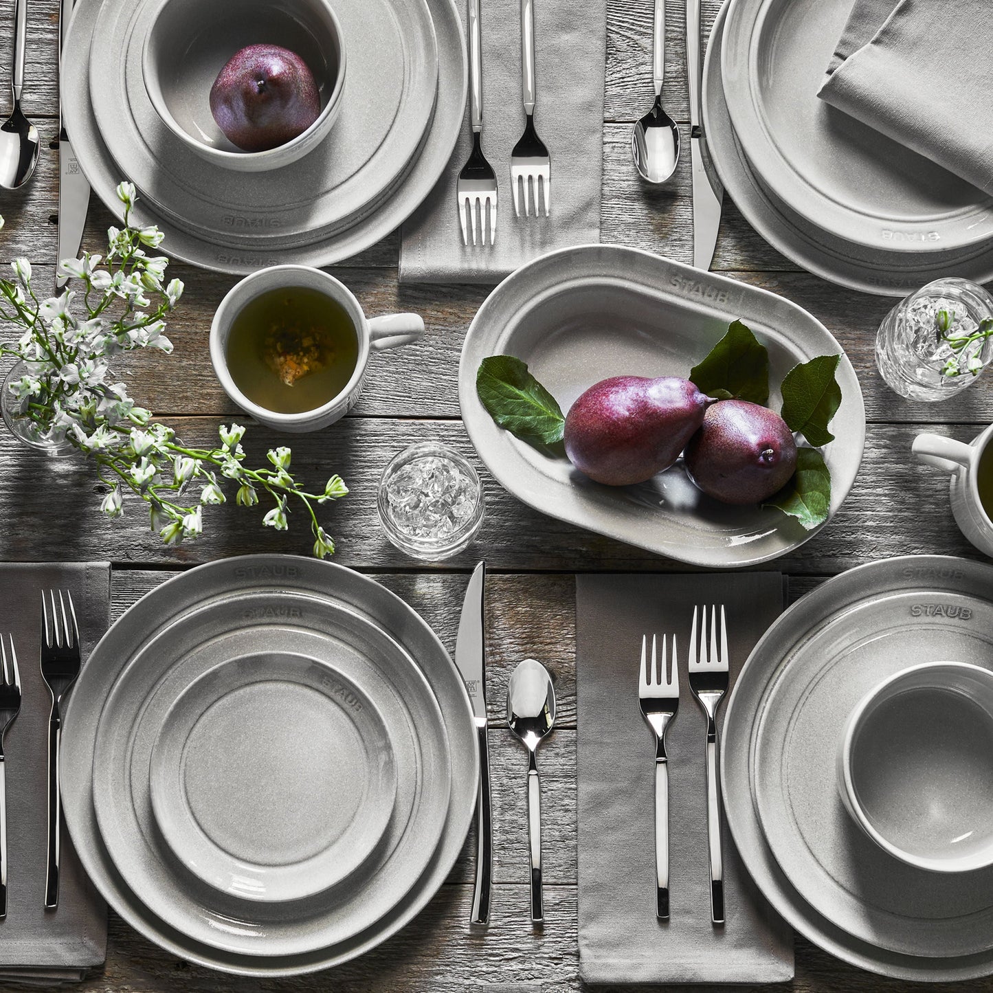 STAUB Dining Line Dinnerware Set 12 Piece