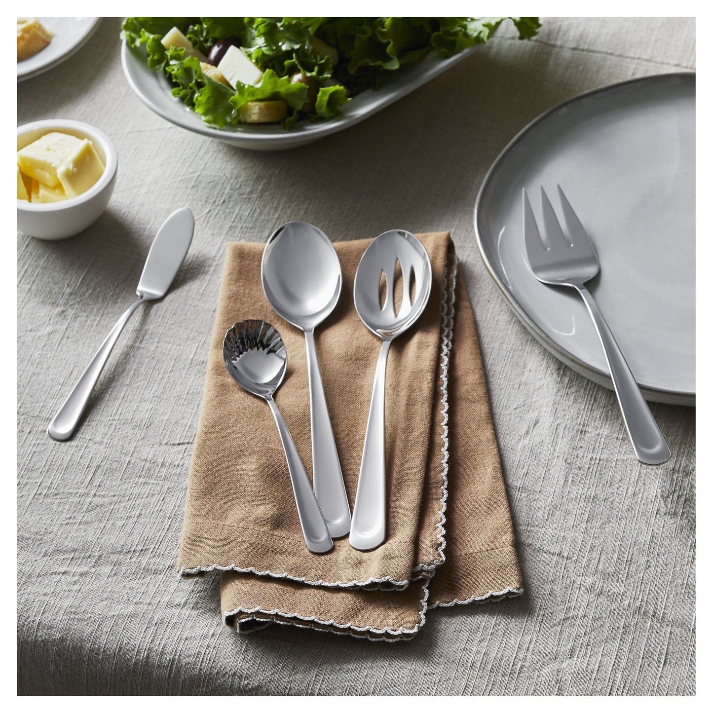 HENCKELS Silvano 45 Piece Flatware Set Polished