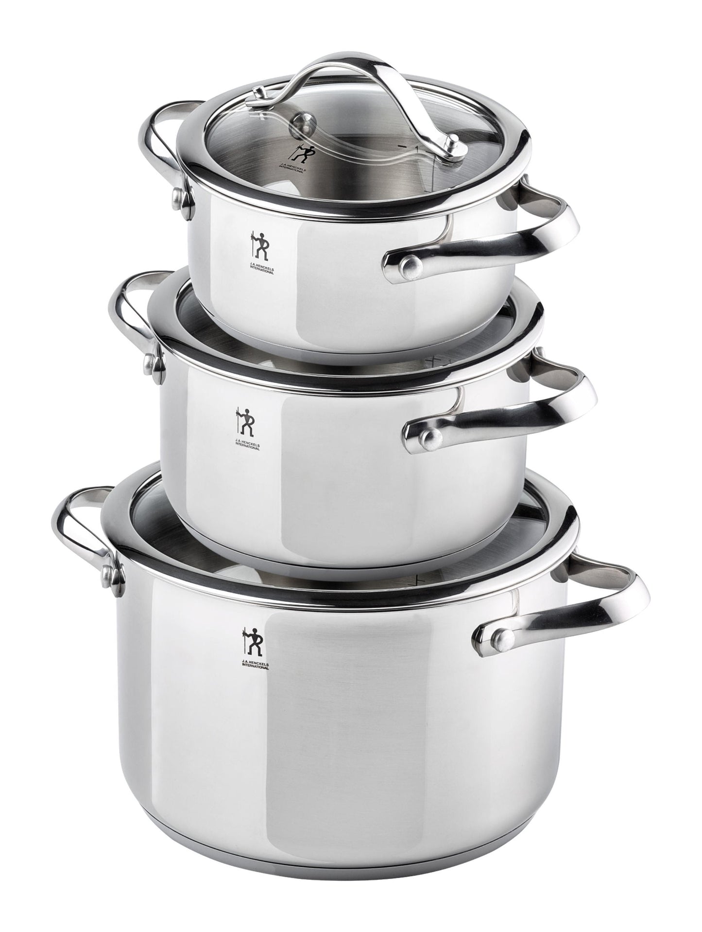 HENCKELS Aragon Pot Set 6 Piece, 18/10 Stainless Steel