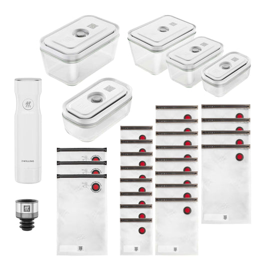 ZWILLING Fresh & Save Glass / S/M/L Vacuum Starter Set, 30 Piece