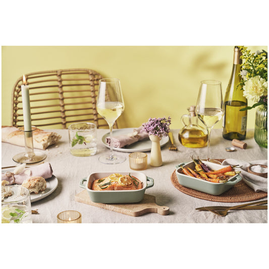 STAUB Ceramique 400 ML Ceramic Rectangular Rectangular Baking Dish , Eucalyptus