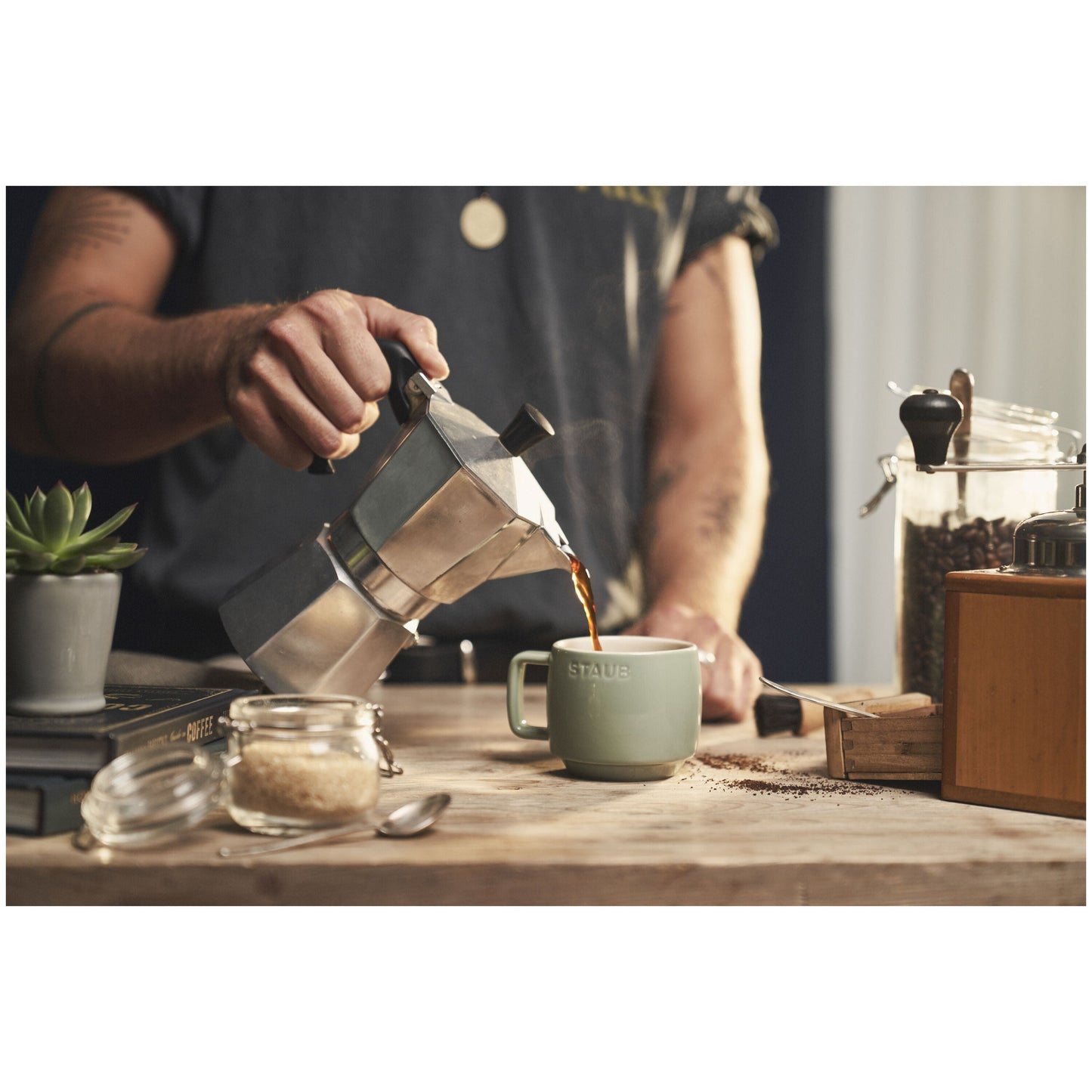 STAUB Ceramique Ceramic Mug, Eucalyptus, 250ml