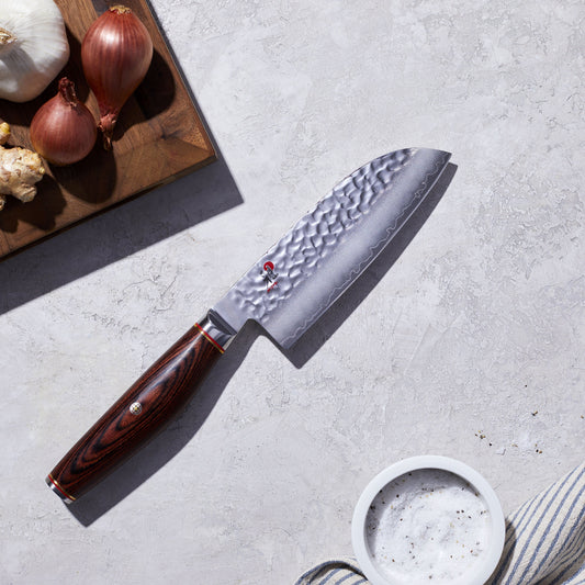MIYABI 6000 MCT 5.5 Inch Santoku, Brown