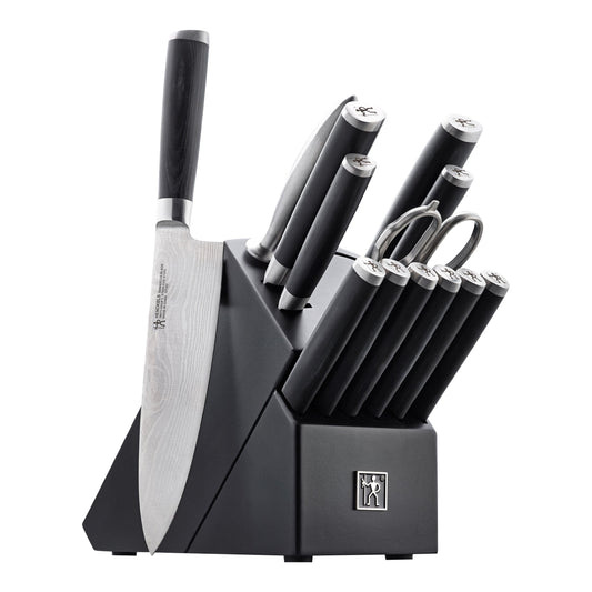 HENCKELS Damascus Black 14 Piece Knife Block Set