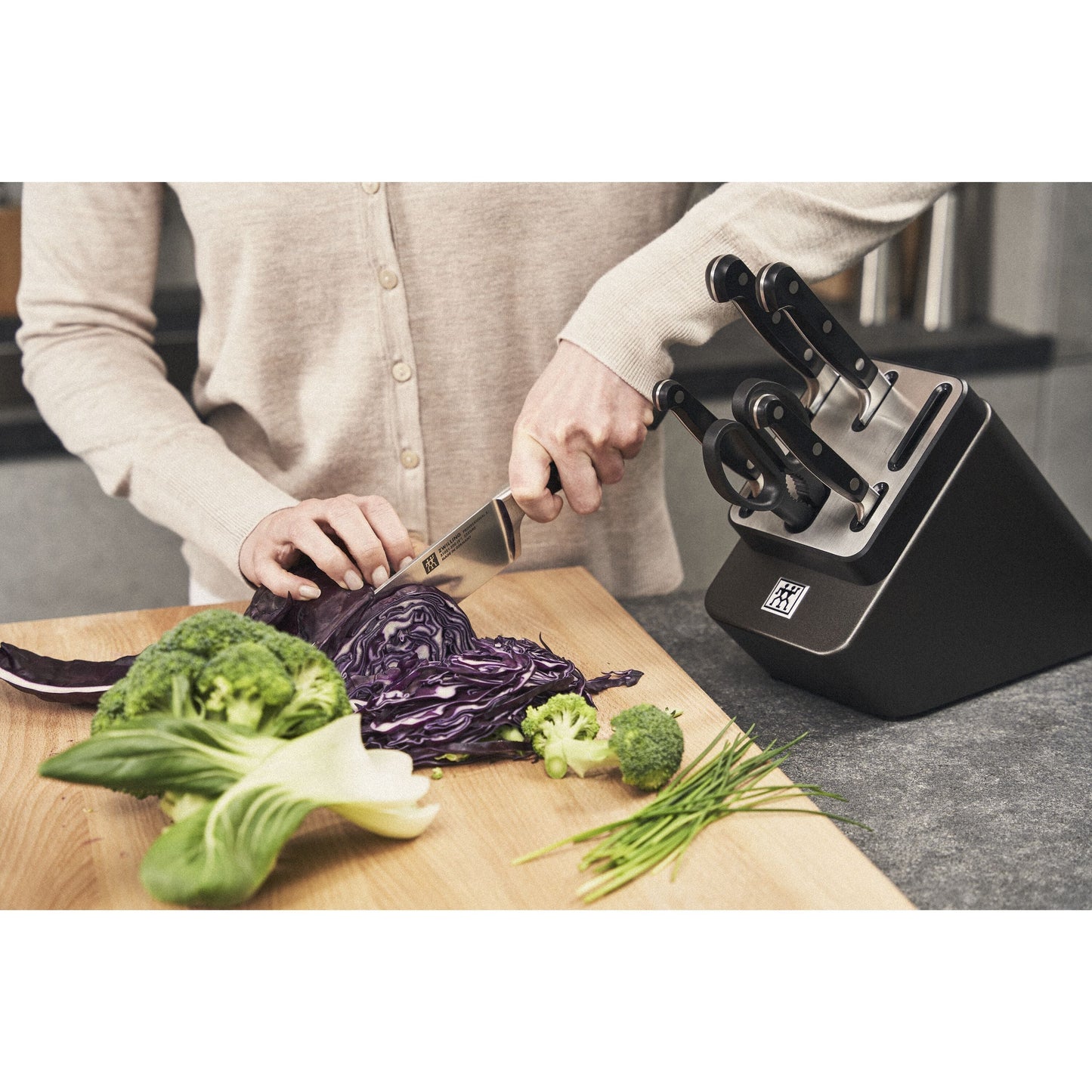 ZWILLING Professional S 7 Piece, Knife Block Set, Anthracite