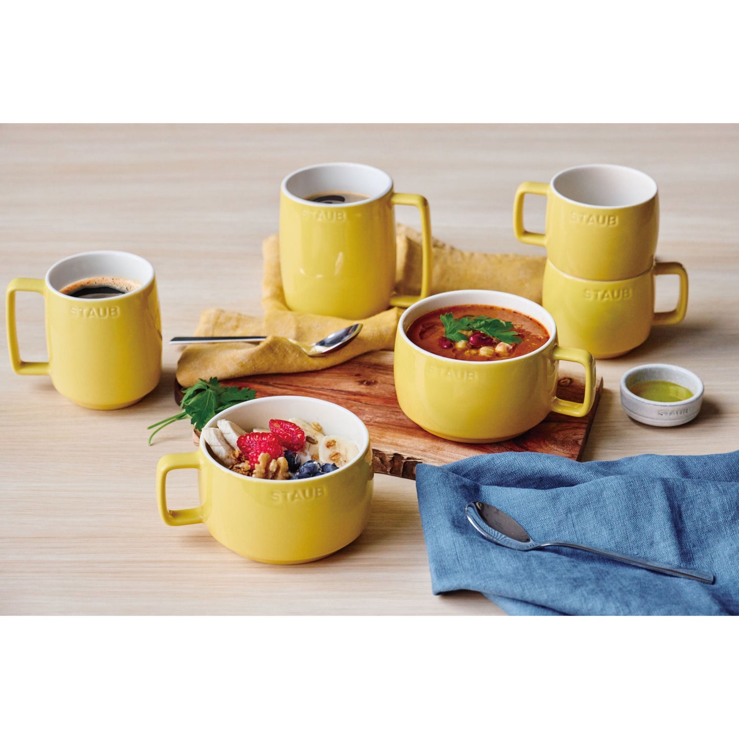 STAUB Ceramique Ceramic Mug, Citron, 500ml