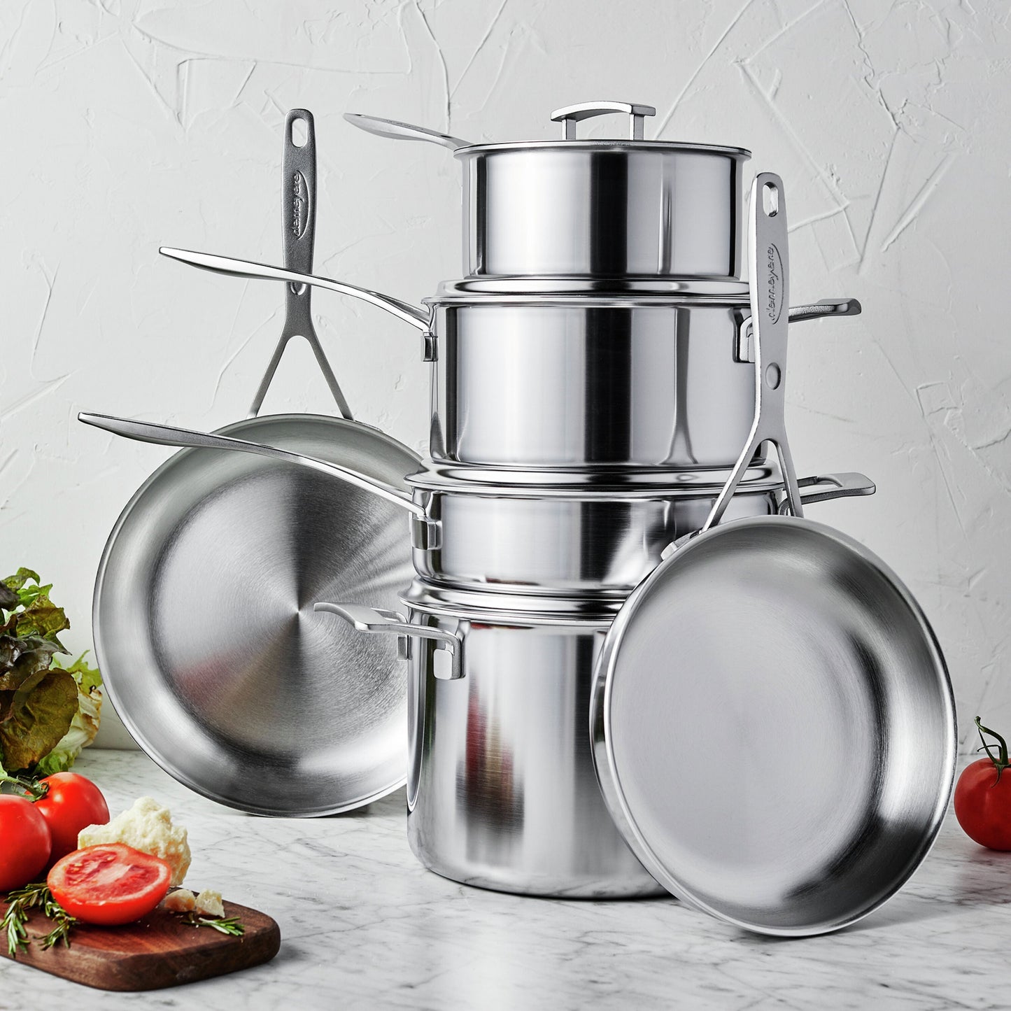 DEMEYERE Industry 5-Ply 10-Pc Stainless Steel Cookware Set