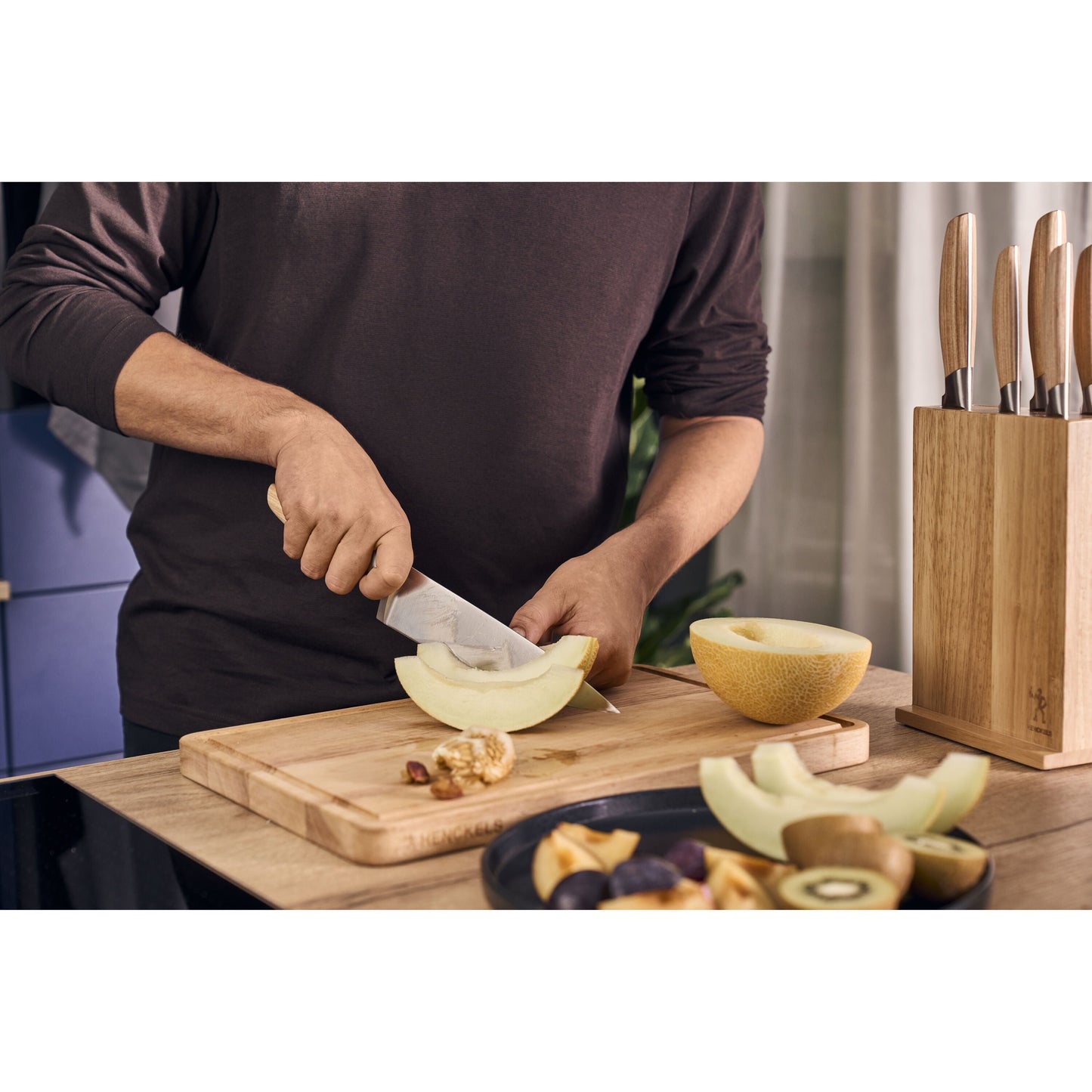 HENCKELS Pakka 7 Piece, Knife Block Set, Nature