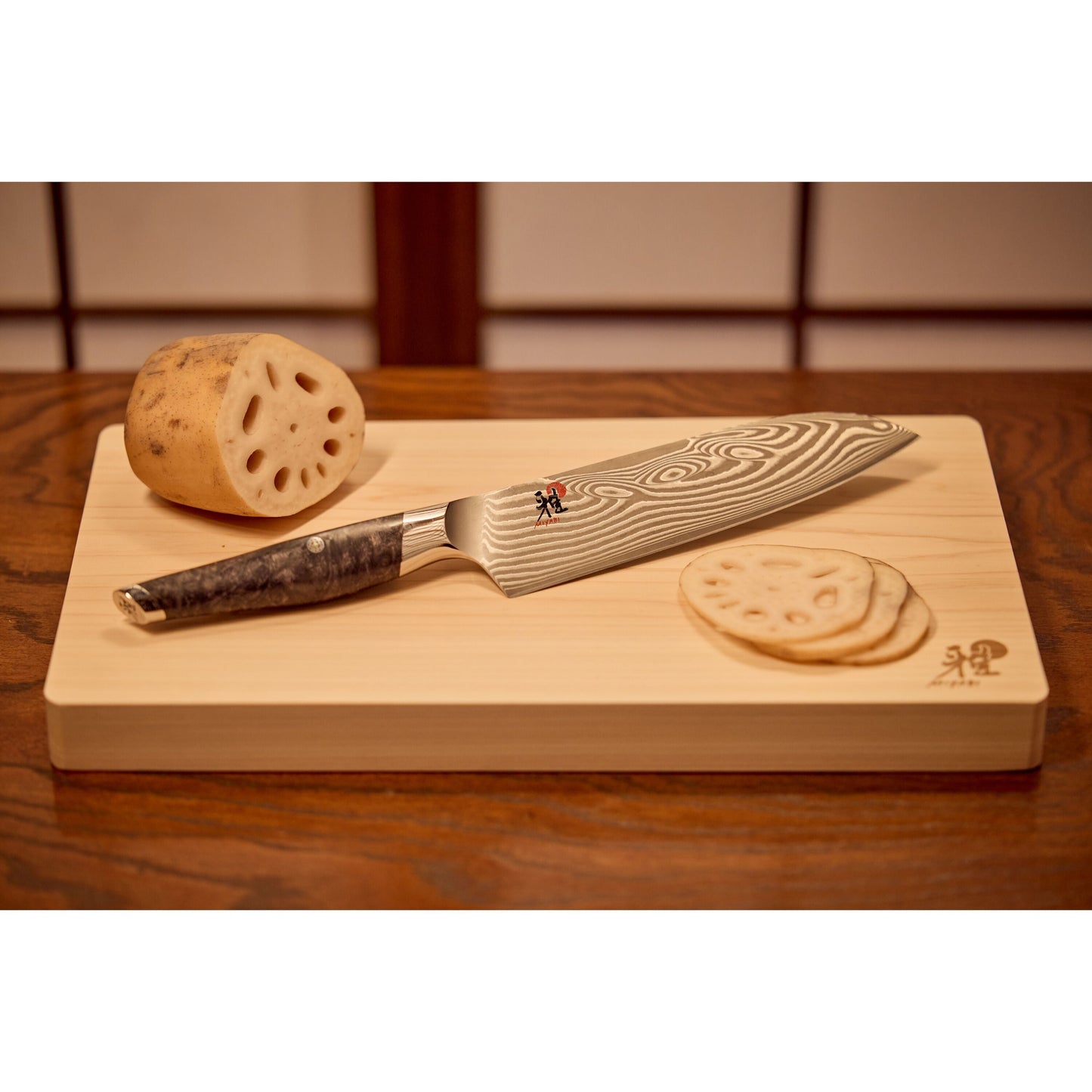 MIYABI IKI 7 Inch, Santoku, Brown