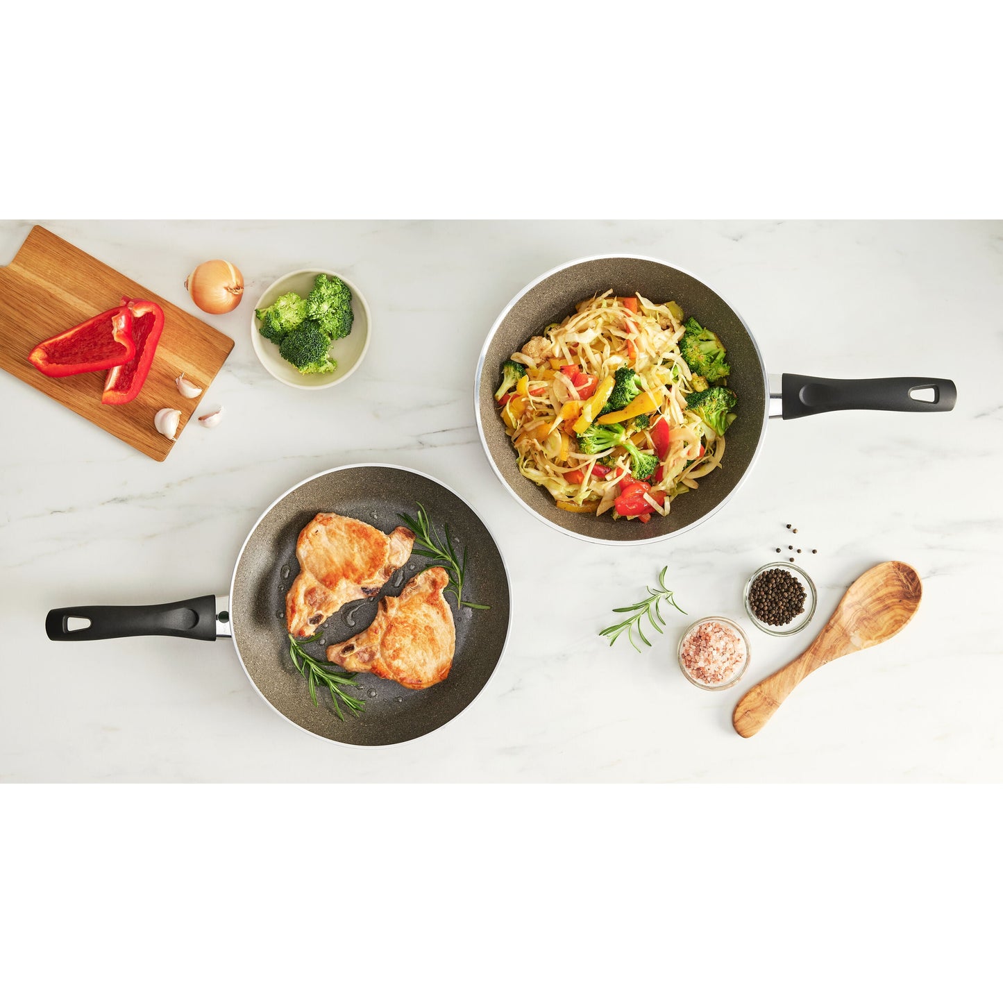 ZWILLING Bologna Granitium 3 Piece Aluminum Fry Pan Set
