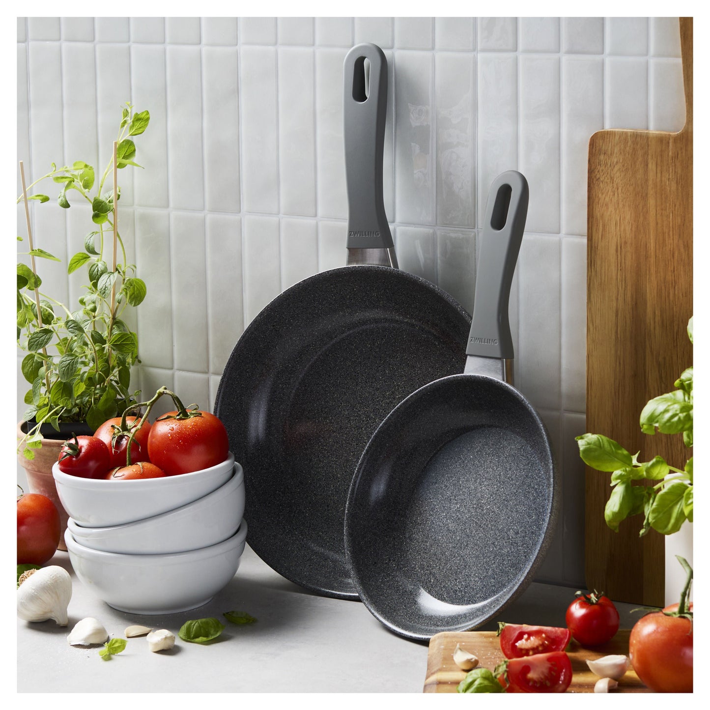 ZWILLING Parma Plus Ceramic 2 Piece Aluminum Fry Pan Set