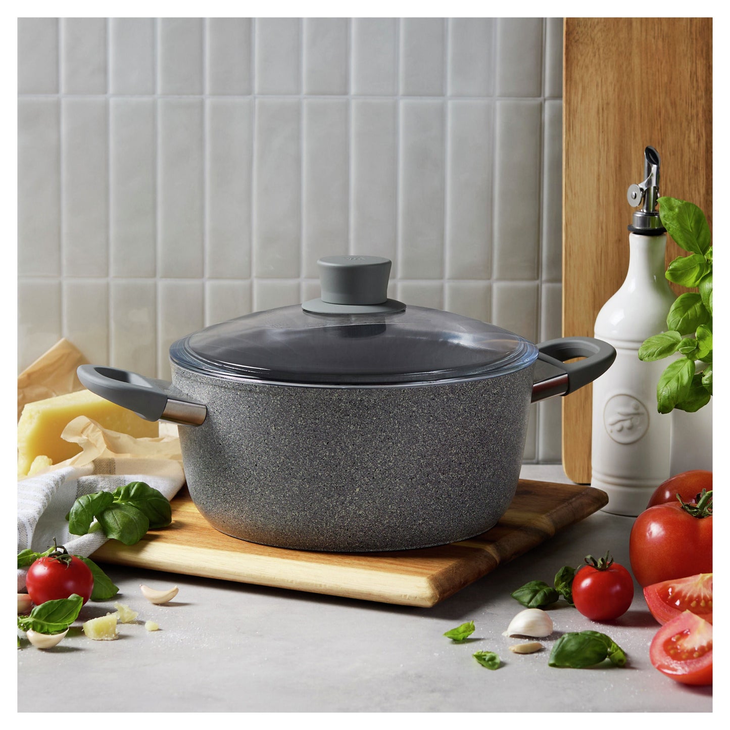 ZWILLING Parma Plus Ceramic 4.5 L Aluminum Stew Pot With Glass Lid