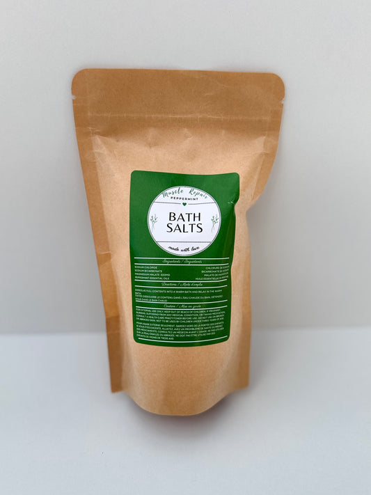 Muscle Repair Bath Salt - Peppermint 4pk